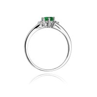 Pierścionek Złoty pr 585 Brylanty Szmaragd 0.60 ct
W076-585-SZ0.50-BD