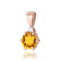 Zawieszka Złota pr 585 Brylant Cytryn 0.50 ct
Z076-585-C0.50