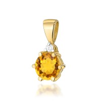 Zawieszka Złota pr 585 Brylant Cytryn 0.50 ct
Z076-585-C0.50