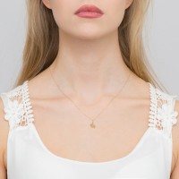 Zawieszka Złota pr 585 Brylant Stópki 
Z033-Z-585-B0.005-BD