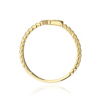 Pierścionek Złoty pr 585 Serce Brylant 0,03 ct
BC010-585-B0.03-BD