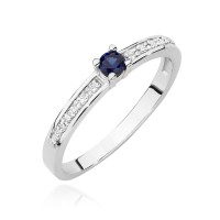 Pierścionek Złoty pr 585 Brylanty Szafir 0.30 ct
BC030-585-S0.15-BD