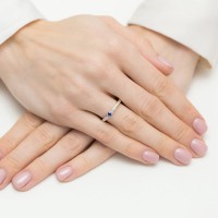Pierścionek Złoty pr 585 Brylanty Szafir 0.30 ct
BC030-585-S0.15-BD