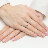 Pierścionek Złoty pr 585 Brylanty Rubin 0.15 ct
BC031-585-R0.15-BD