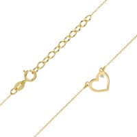 Naszyjnik Złoty pr 585 Brylant Celebrytka Serce 
C034-585-B0.005-BD