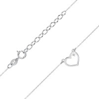 Naszyjnik Złoty pr 585 Brylant Celebrytka Serce 
C034-585-B0.005-BD