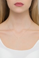 Naszyjnik Złoty pr 585 Brylant Celebrytka Serce 
C034-585-B0.005-BD