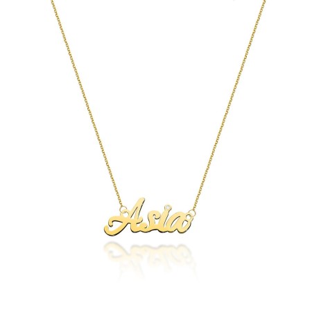 Naszyjnik Złoty pr 585 Brylant Celebrytka Asia 