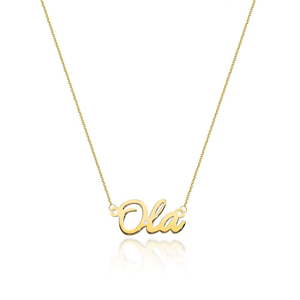 Naszyjnik Złoty pr 585 Brylant Celebrytka OLA
C067-Z-585-Ola