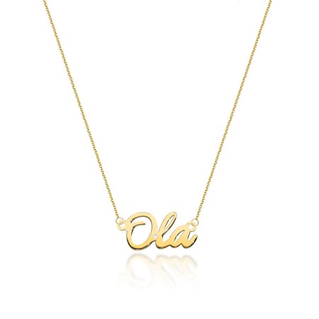 Naszyjnik Złoty pr 585 Brylant Celebrytka OLA