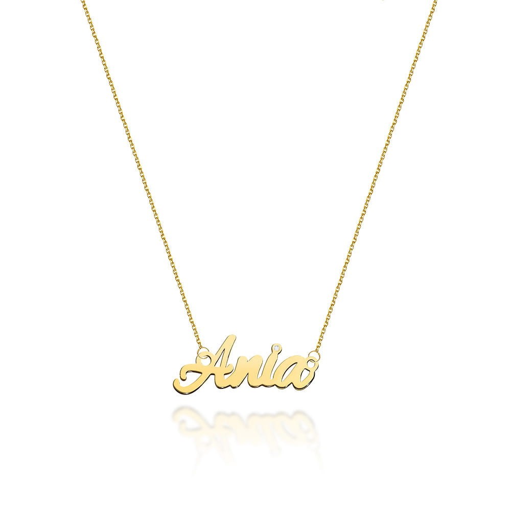 Naszyjnik Złoty pr 585 Brylant Celebrytka Ania 
C067-Z-585-Ania