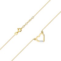Naszyjnik Złoty pr 585 Brylant Celebrytka Serce
C026-585-B0.015-BD