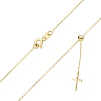 Naszyjnik Złoty pr 585 Brylant Celebrytka Krzyż 
C065-585-B0.0145-BD