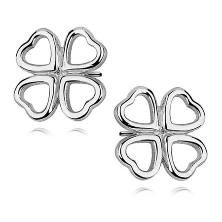 Kolczyki Srebrne pr 925 Koniczynka