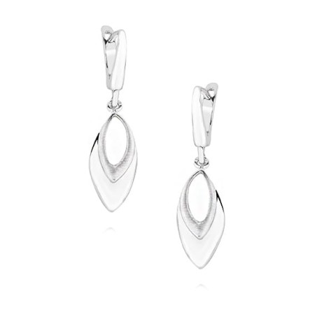 Kolczyki Srebrne pr 925 Wiszące Satyna