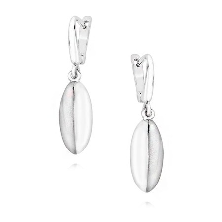 Kolczyki Srebrne pr 925 Wiszące Satyna