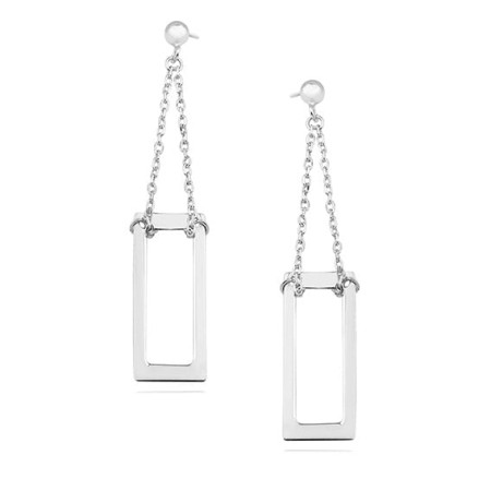 Kolczyki Srebrne pr 925 Prostokąty