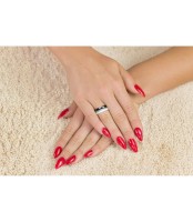 Pierścionek Ceramiczny z Srebrem pr 925 Cyrkonia P090S-Z1207A