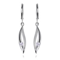 Kolczyki Srebrne pr 925 Biała Cyrkonia KO219S-KS0019D