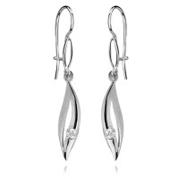 Kolczyki Srebrne pr 925 Biała Cyrkonia KO219S-KS0019D