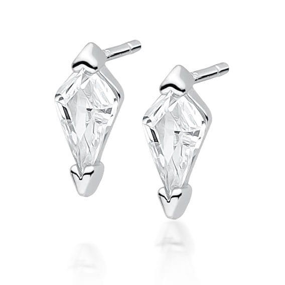 Kolczyki Srebrne pr 925 Biała Cyrkonia