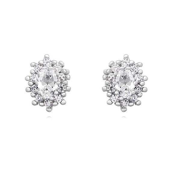 Kolczyki Srebrne pr 925 Biała Cyrkonia KO267S-Z1099E