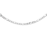 Łańcuszek Srebrny pr 925 Diamentowe Figaro Płaskie
 L014S-FIEX80R