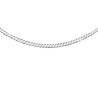 Łańcuszek Srebrny pr 925 Pancerka Diamentowana Płaska 
L021S-CHEV45GR