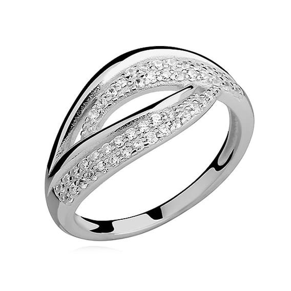 Pierścionek Srebrny pr 925 Cyrkonia P182S-Z0933