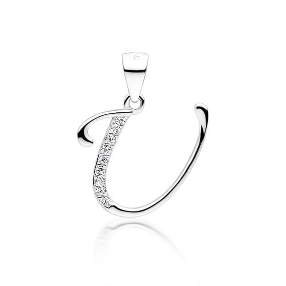 Zawieszka Srebrna pr 925 Cyrkonia Literka U
ZAS02U-LZ0002