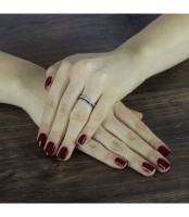 Pierścionek Srebrny pr 925 Czarna Cyrkonia P042S-Z0944