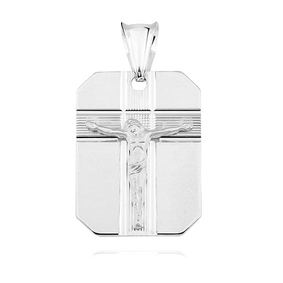 Medalik Srebrny pr 925 Jezus na Krzyżu ZAS017S-GMD100