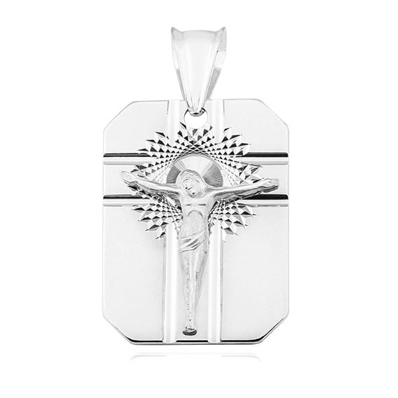 Medalik Srebrny pr 925 Jezus na Krzyżu ZAS018S-GMD099