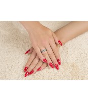 Pierścionek Srebrny pr 925 Czarna Cyrkonia P-093S-Z1432A