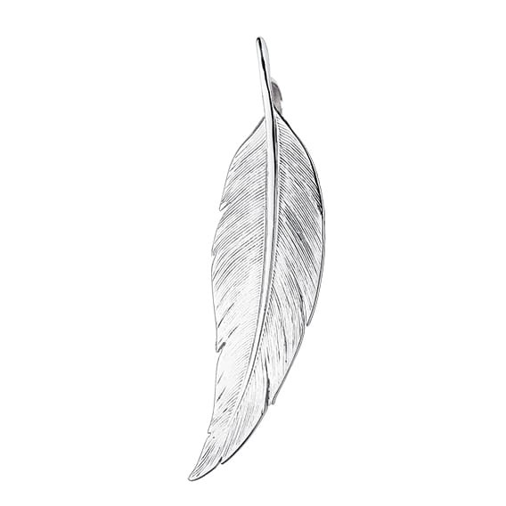 Zawieszka Srebrna pr 925 Pióro 
ZAS045S-KS0241