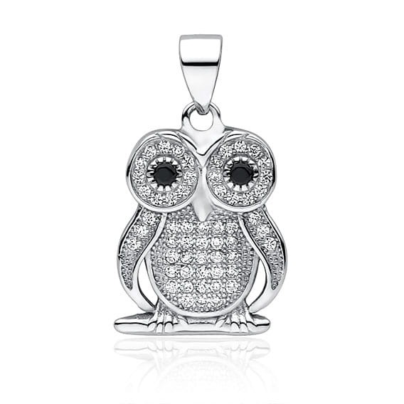 Zawieszka Srebrna pr 925 Sowa Cyrkonia
ZAS046S-Z1643C
