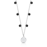 Naszyjnik Srebrny pr 925 Choker Kołeczka Czarna Cyrkonia
ZAS0105S-Z1709N