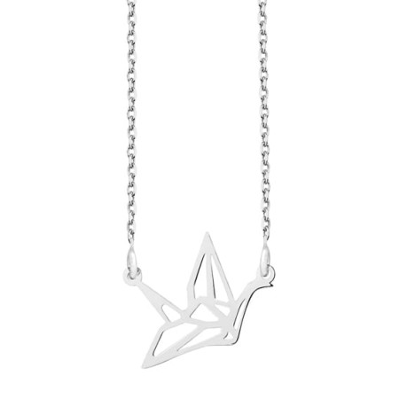 Naszyjnik Srebrny pr 925 Origami Gołąb