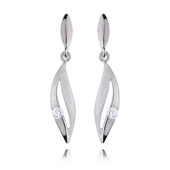 Kolczyki Srebrne pr 925 Biała Cyrkonia 
KO298S-KS0019