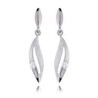 Kolczyki Srebrne pr 925 Biała Cyrkonia 
KO298S-KS0019