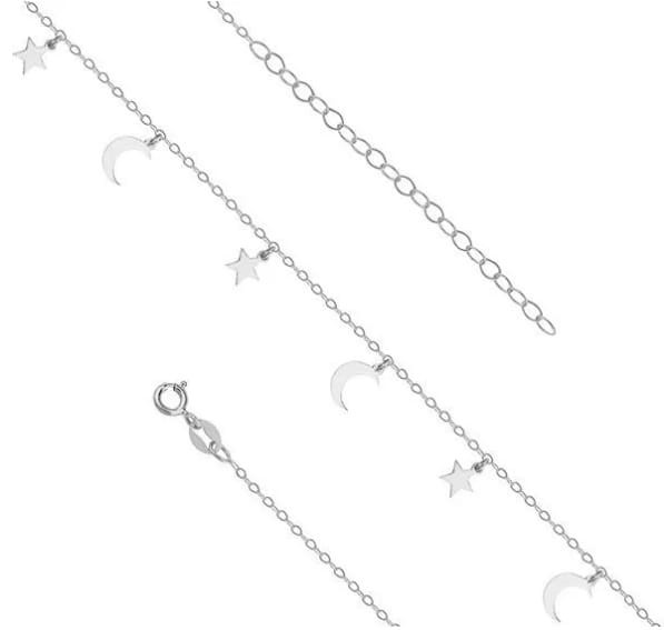 Bransoletka Srebrna pr 925 Gwiazdki Księżyce
B052S-R0117X