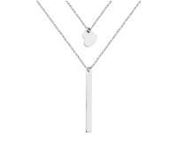 Naszyjnik Srebrny pr 925  Serce Blaszka
ZAS0158S-R0213