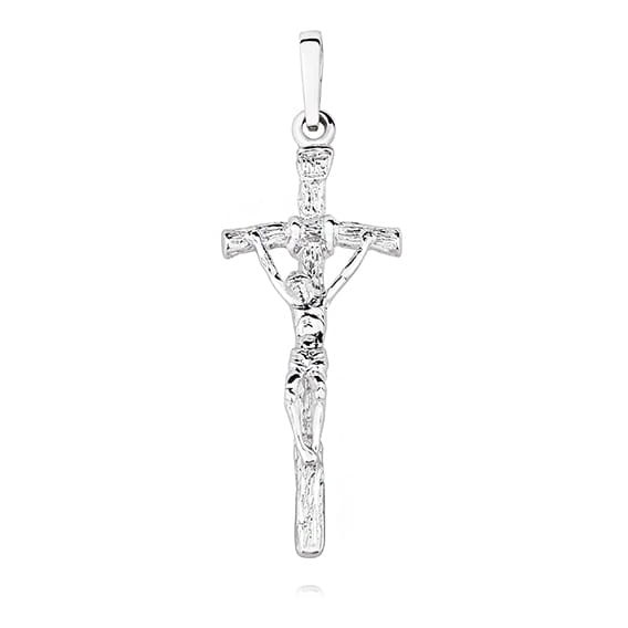 Zawieszka Srebrna pr 925 Krzyż Papieski 
ZAS0151S-KKS0102